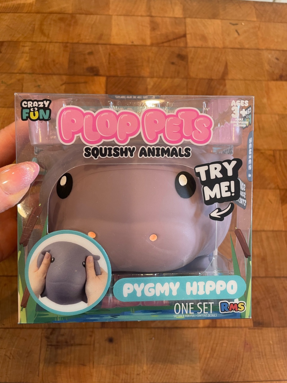 Pygmy Hippo Squishy Plop Pet